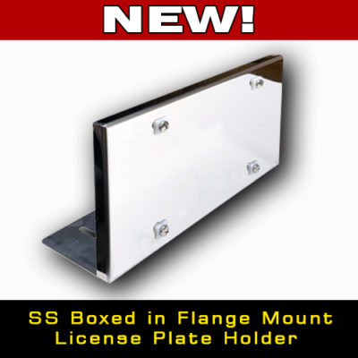 New Flange Mount License Plate Holder