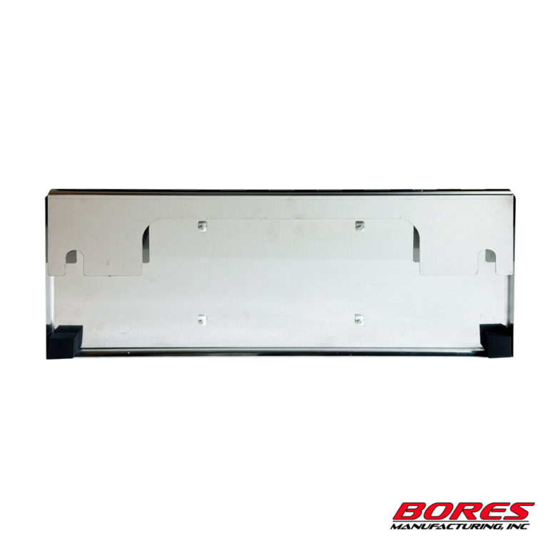 Stainless Steel Hinged License Plate Holder Peterbilt 388/389 One